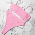 thumbnail image 4 of Swimsuits for Women Women's Strap Tube Top High Waist Split Swimsuit, 4 of 7