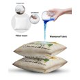 thumbnail image 6 of Waterproof Outdoor Throw Pillows with Inserts 18"x18", Sunflower Soft Decorative Pillowcases for Couch Bedroom, Vintage Botanical Pillow Covers for Sofa Living Room, 6 of 8