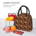 thumbnail image 5 of Daiia Beautiful Ethnic African Women Pattern Lunch Bag , Insulated Lunch Box, Small Leakproof Cooler Food Lunch Containers Reusable High Capacity Lunch Tote Bags-One Size, 5 of 6