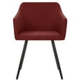 thumbnail image 2 of vidaXL Chaises de Salle à Manger 2 Pcs Tissu Rouge Vin, 2 of 5