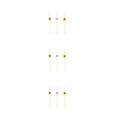 thumbnail image 2 of Cateissary 100 Uds. Brochetas desechables creativas fruta bambú aperitivo cóctel palillos de Buffet sándwich fiesta 12cm Tricolor Type1 NO1, 2 of 6