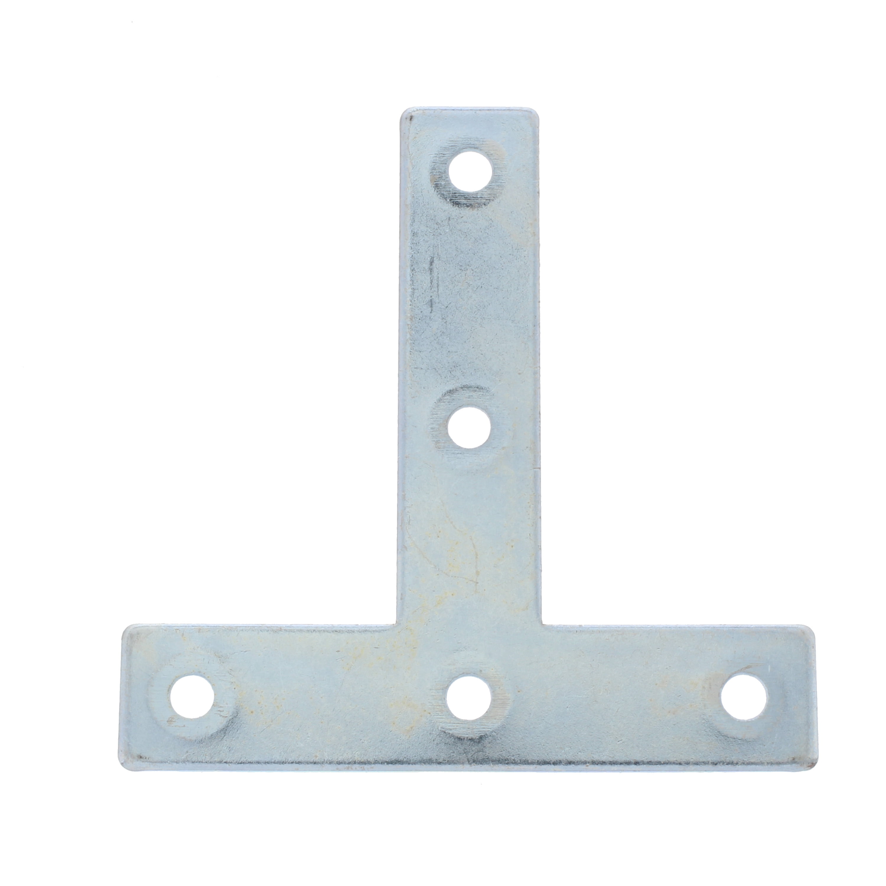 Bulldog Hardware 3 in. x 3 in. T Plate, Zinc Plated, 2 Pack