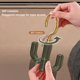 thumbnail image 1 of Gancho de cocina con forma de cactus, gancho giratorio de 360 ​​grados con 2 garras, sin perforación, 1 of 5