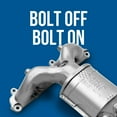 thumbnail image 4 of Walker Exhaust Catalytic Converter 74031 Stainless Steel Round Case; Single 2-1/4 Inch Pipe Connection Inlet; Single 2.995 Inc Diameter 2-Bolt Welded Flanged Outlet, 4 of 6