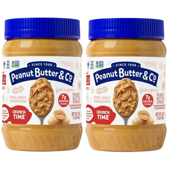 Peanut Butter & Co, Crunch Time Peanut Butter Spread, 16 oz, 2-pack