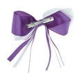 thumbnail image 5 of Unique Bargains 1 Pc Duckbill Clip Halloween Bow Ribbon Hair Clip for Women White Purple, 5 of 5