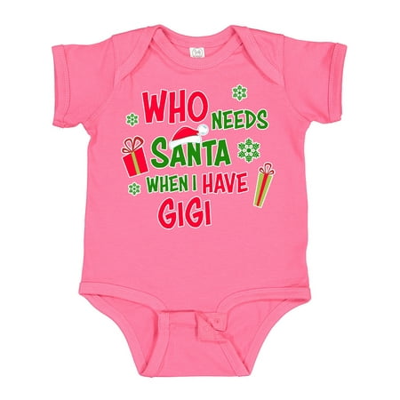 

Inktastic Who Needs Santa when I Have GiGi Gift Baby Boy or Baby Girl Bodysuit