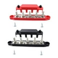 thumbnail image 4 of DYNWAVECA 2 Pieces Bus Bar Power Distribution Blocks 5 Post, 48V 300A Terminal Distribution Block for Vehicle, Marine, Boat, Trailer M8, 4 of 10