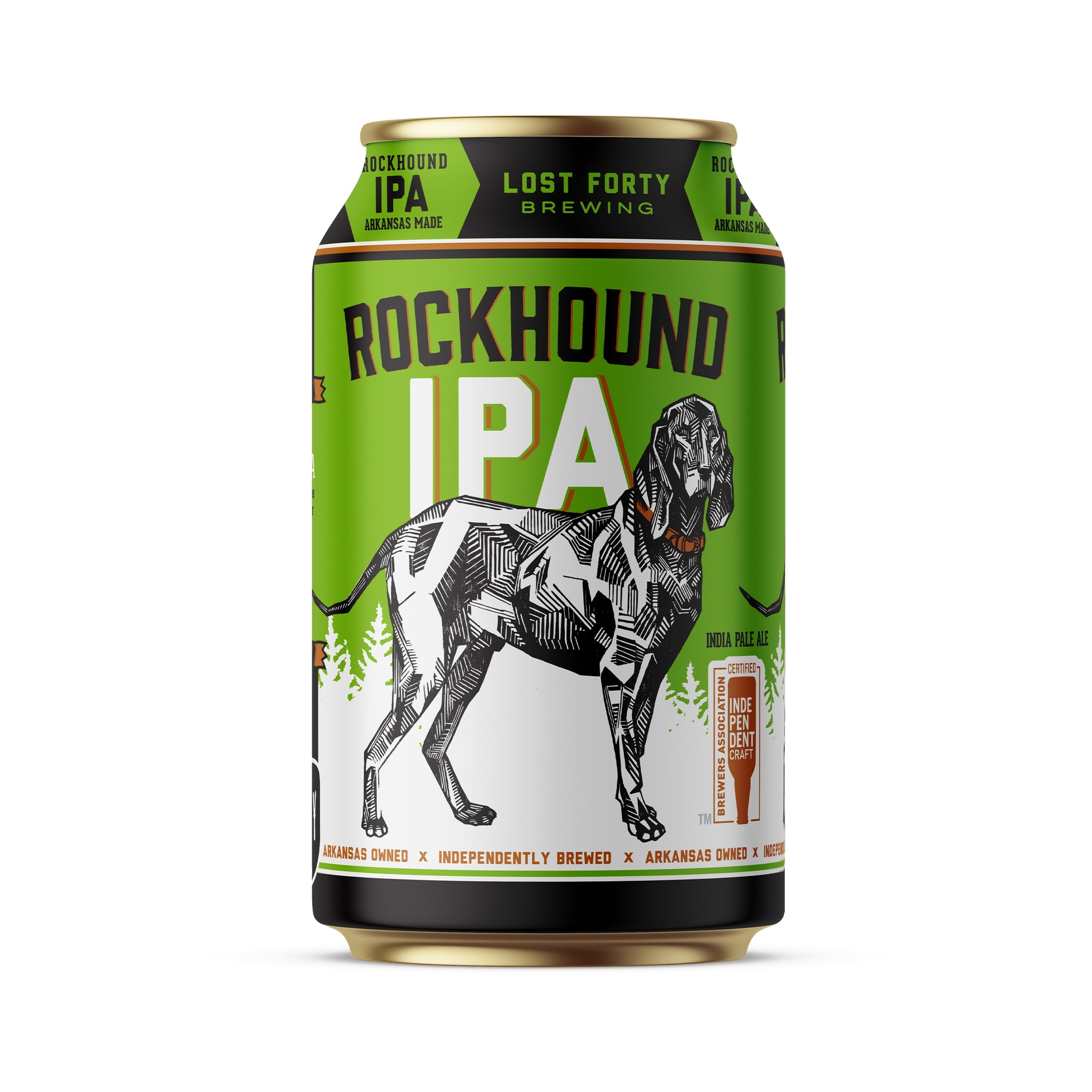 Lost Forty Brewing Rockhound Craft India Pale Ale, 12 fl oz 12 Pack Cans, 6.3% ABV