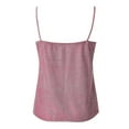 thumbnail image 6 of Womens Sequin Sleeveless Sparkly Tank Tops V Neck Strappy Shimmer Cami Top Sparkle Shirt,Pink 4XL, 6 of 6