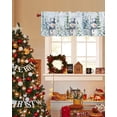 thumbnail image 3 of Green Eucalyptus Leaves Curtain Valance for Kitchen Windows,Idyllic Plant Seamless Rod Pocket Valances Window Toppers,Watercolor Leaf Botanical Short Curtains for Bathroom Bedroom 54x18in, 3 of 6