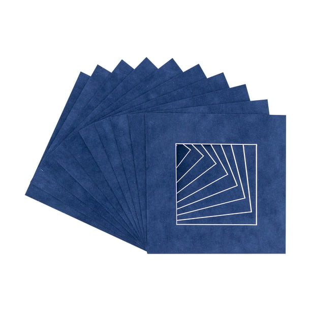 Torrent Suede Acid Free 20x20 Picture Frame Mats with White Core Bevel