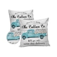 thumbnail image 2 of Outdoor Throw Pillow Cover Farmhouse Blue Truck with Cotton Toilet Paper Waterproof Cushion Covers 2 Pack Wooden Plank Pillow Cases Home Decoration for Patio Garden Couch Sofa, 2 of 7