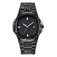 thumbnail image 1 of Reloj de cuarzo para hombre, reloj de pulsera de acero para hombre, reloj de diseño clásico de moda dorado para hombre, 1 of 3