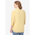 thumbnail image 4 of Woman Within Plus Size 2-Piece Embroidered Poplin Tunic And Tee Set, 4 of 6