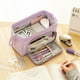 thumbnail image 5 of Estuche para lápices de gran capacidad, estuche para bolígrafos de mano, cosmético, regalo portátil para oficina, escuela, adolescente, niña, niño, hombre, mujer, adulto, morado, estuche para lápices, 5 of 6