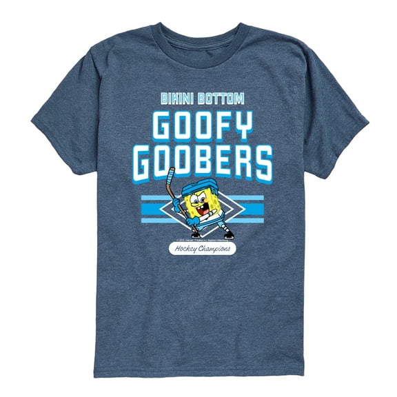 SpongeBob SquarePants - Goofy Goobers Hockey - Youth Boys Short Sleeve Graphic T-Shirt