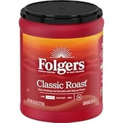Folgers Classic Roast Medium Roast Ground Coffee, 9.6 Ounce