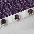 thumbnail image 4 of Feelyou Damask Black Out Curtains, Purple Hippie Snake Curtains Pack of 2 (42x63 Each), 4 of 6