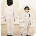 thumbnail image 4 of Tiijoy Toddler Boys Formal Tuxedo Suit Long Sleeve Shirt Vest Pants Bow-Tie Outfits, Sizes 2-3, 4 of 4