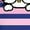 Royal Blue, variant on Hello Kitty Nerd Glasses Retro Stripe DTG Print Unisex T-Shirt