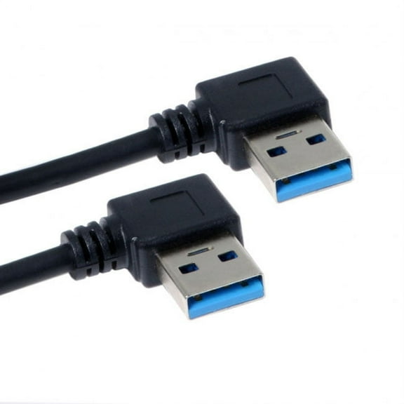 Chenyang CY USB 3.0 Type-A 90 Degree Right Angled to Right Angled Data Cable for Hard Disk Computer Cable