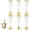 gold, variant on ACDANC 6Pcs Champagne Flutes Plastic 5 oz Party Cups Disposable Clear Cups for Bridal Shower Party Gold