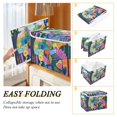 thumbnail image 2 of Yayeee Collapsible Cube Storage Bin with Lid Fabric Closet Decorative Basket with Handles, Art Plants, 2 of 7