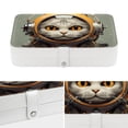 thumbnail image 4 of Cat PU Leather Jewelry Display Box with Removable Compartment, Portable Necklace and Bracelet Holder, 4 of 6