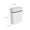 thumbnail image 5 of YongCo Thin 14L Bathroom Wastebasket Trash Can with Toilet Brush Holder &Versatility Garbage Bin for Any Décoration, 5 of 20