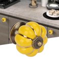 thumbnail image 3 of Ceramic Knobs,Ceramic Pumpkin Knobs European Pumpkin Knobs Drawer Knobs Finely Tuned Performance, 3 of 9