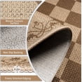 thumbnail image 3 of Ivalue 2x10ft Runner Rug for Hallway Non-Slip Washable Kitchen Rug Jute Woven Checkered Carpet Runners for Hallway Entryway Laundry Bedroom, 3 of 8