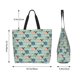 thumbnail image 5 of Balery Colorful Pugs Bolsa Tote Estilo Estético con Cremalleras, Bolsa de Hombro, Bolsa de Compras Grande y Plegable, 5 of 8