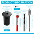 thumbnail image 2 of TMWEFUSC 39 Pcs Cable Routing Kit Cable Installation Kit Mounting Accessories Including 6 Grommet 3 Drill Bit and 30 Wall Clamp, 2 of 15