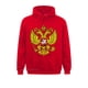 thumbnail image 5 of Sudadera con capucha con el emblema nacional del águila bicéfala rusa, regalo de Rusia, divertida sudadera de manga larga para jóvenes al aire libre estampada en las capuchas, 5 of 5