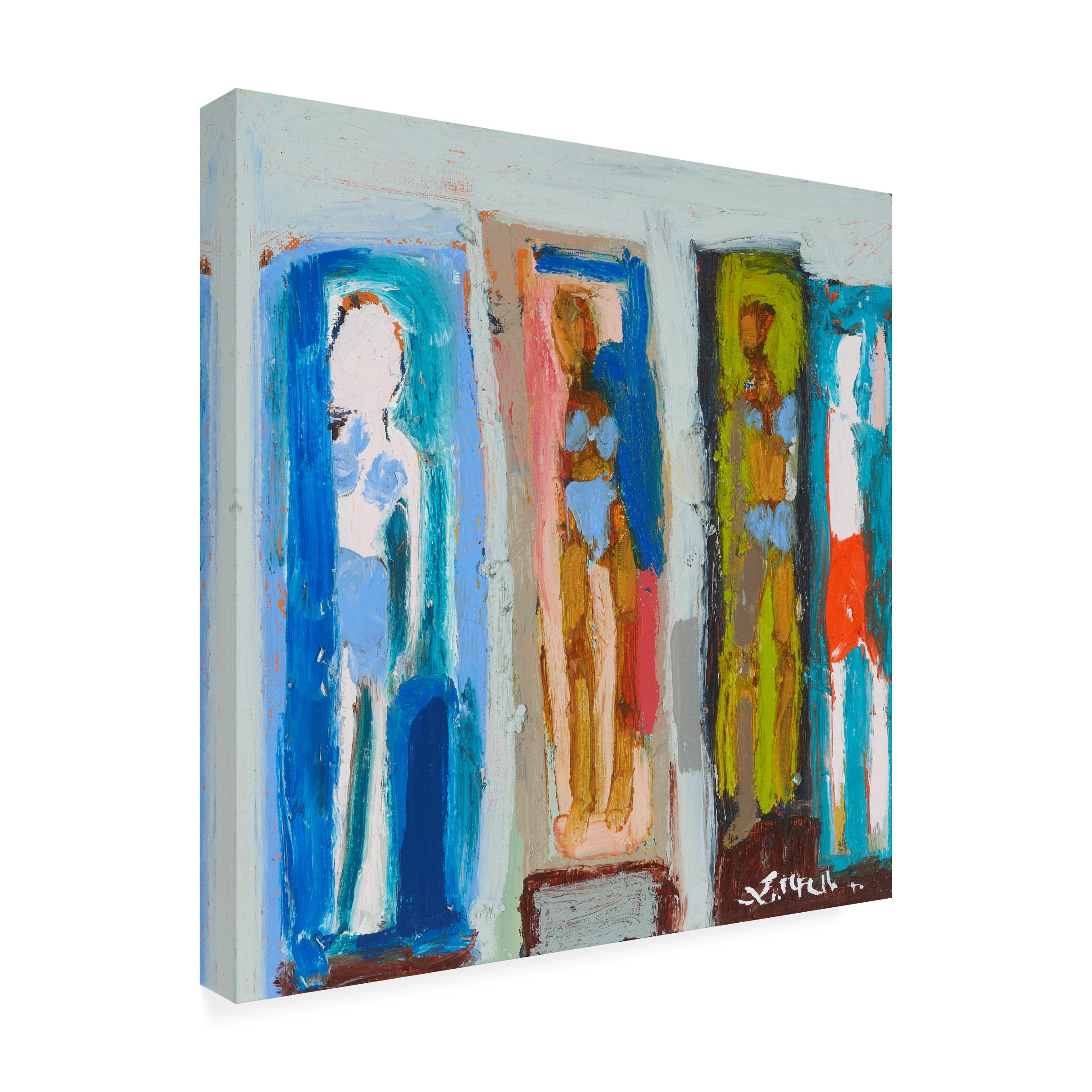 Trademark Fine Art Erin McGee Ferrell Beach Sunbathers X Canvas Wall Art
