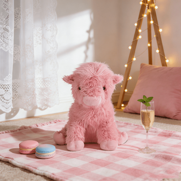 Large 28" Pink Cow Stuffed Animal - Giant Soft Plush Toy Gift For Kids, Girls, Boyfriends & Girlfriends