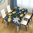 thumbnail image 4 of Yayeee Tablecloths 60" x 60" Rectangle Wrinkle Resistant Party Table Cover, Lemon Flowers, 4 of 8