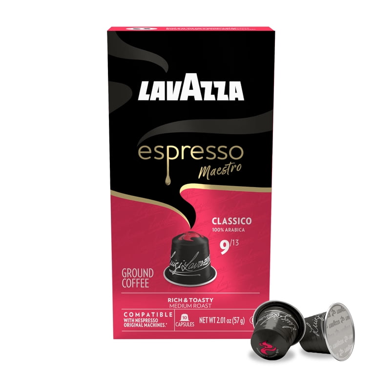 Lavazza, Espresso Capsules, Compatible with Nespresso, Medium