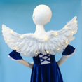 thumbnail image 3 of Alas de ángel Alas de hadas Usable Cómodo Disfraz de ángel decorativo Alas de plumas Cosplay para juego de roles Accesorios de fotos Fiesta temática 65cmx35cm Fernando Alas de angel, 3 of 8