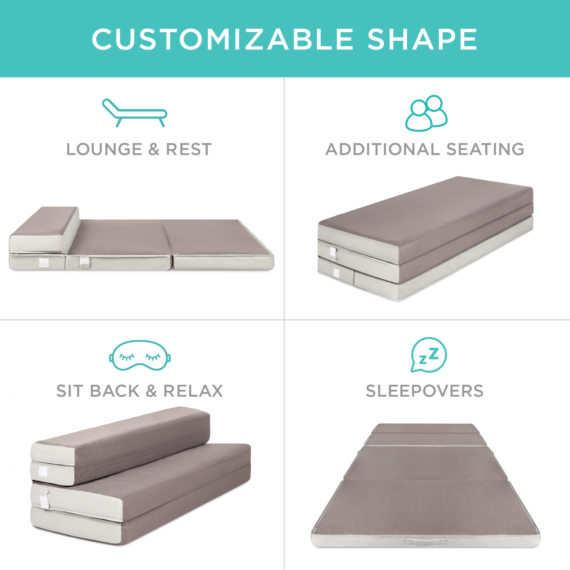 folding portable mattress