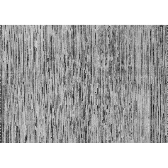 Ahgly Company Indoor Rectangle Abstract Gray Modern Area Rugs, 2' x 3'