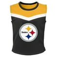 thumbnail image 2 of Girls Youth Black Pittsburgh Steelers Spirit Two-Piece Cheerleader Set, 2 of 3
