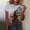 A62 Multicolor, variant on Women's Ghost Pumpkin Lantern Graphic Tee Cute Halloween Costume Short Sleeve Top Casual Crewneck Pullover Holiday Party Shirt for Autumn Festival Season