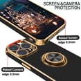 thumbnail image 5 of Funda delgada ligera YONGSHENG para iPhone 14 Pro Max soporte de anillo 360 a prueba de golpes antideslizante, 5 of 5