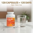 thumbnail image 6 of Dr. Berg D3 & K2 Vitamin Supplement - D3 K2 10,000 IU , 120 Capsules, 6 of 14