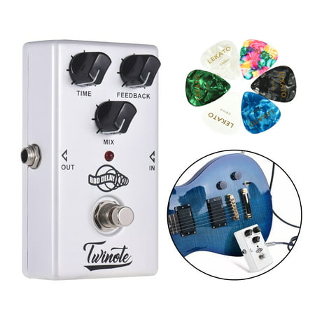 Twinote BBD DELAY Analog Delay Guitar Effect Pedal Processsor 300ms Delay Time Ultra Clean (Best Guitar For Clean Tone)