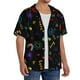 thumbnail image 2 of Balery Cartoon Pride Lgbt Camisa Casual de Manga Corta con Botones para Hombre, Texturizada, Estilo Cubano, para Playa, Verano-Large, 2 of 5