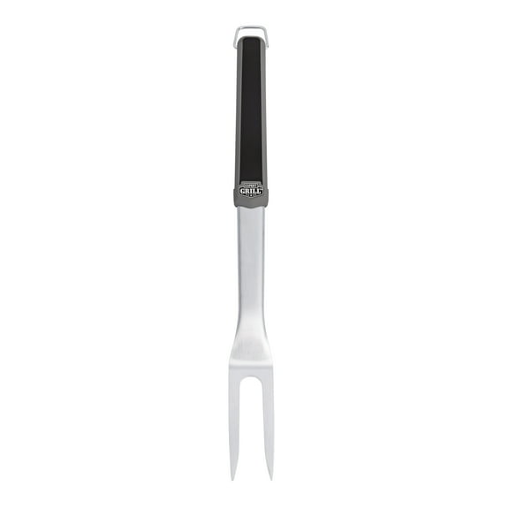 Expert Grill Stainless Steel Grilling Fork, Black & Gray