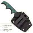 thumbnail image 5 of CRKT Minimalist Spear Point Outdoor Survival Fixed Blade Knife with Sheath: Stainless Steel Plain Edge Blade, Micarta Handle, 2396, 5 of 7
